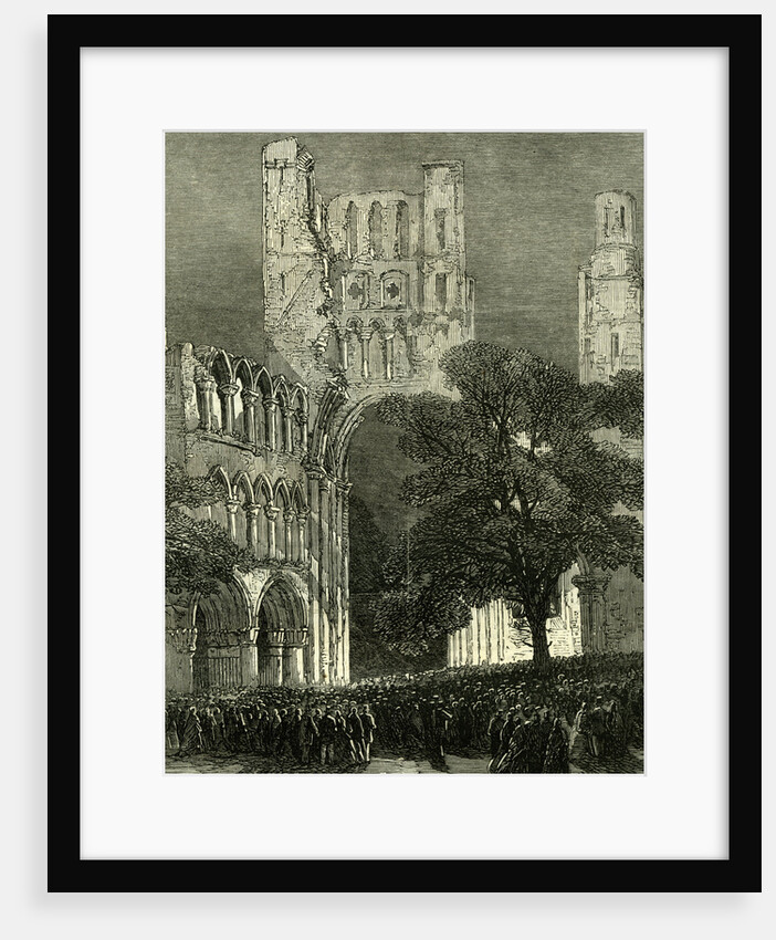 Kelso UK 1867 Kelso Abbey Illuminated by the Lime-Light. During the Queen's Visit to the Scottish Border. Great Britain by Anonymous
