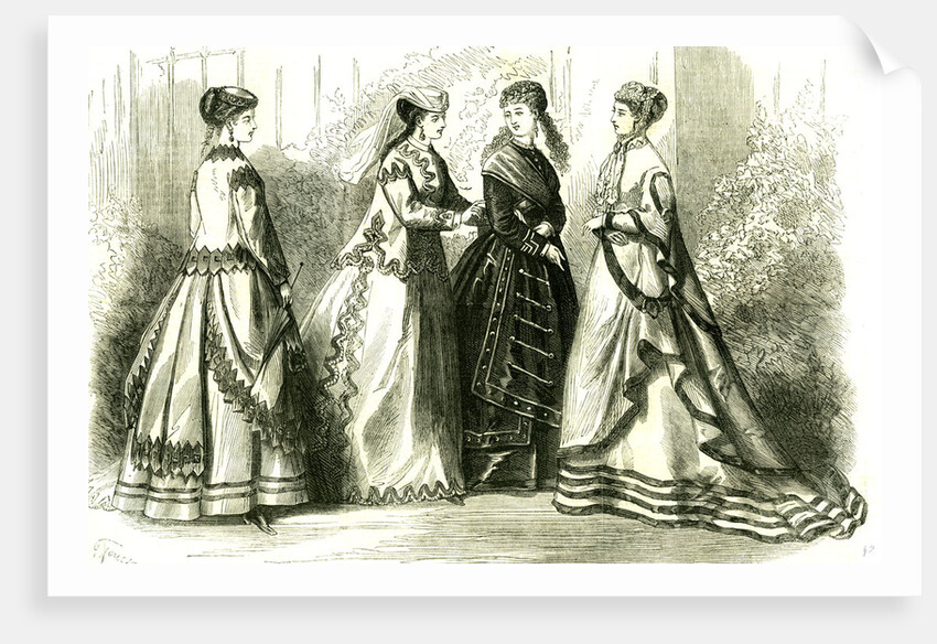 Paris France 1867 September Fashion by Anonymous