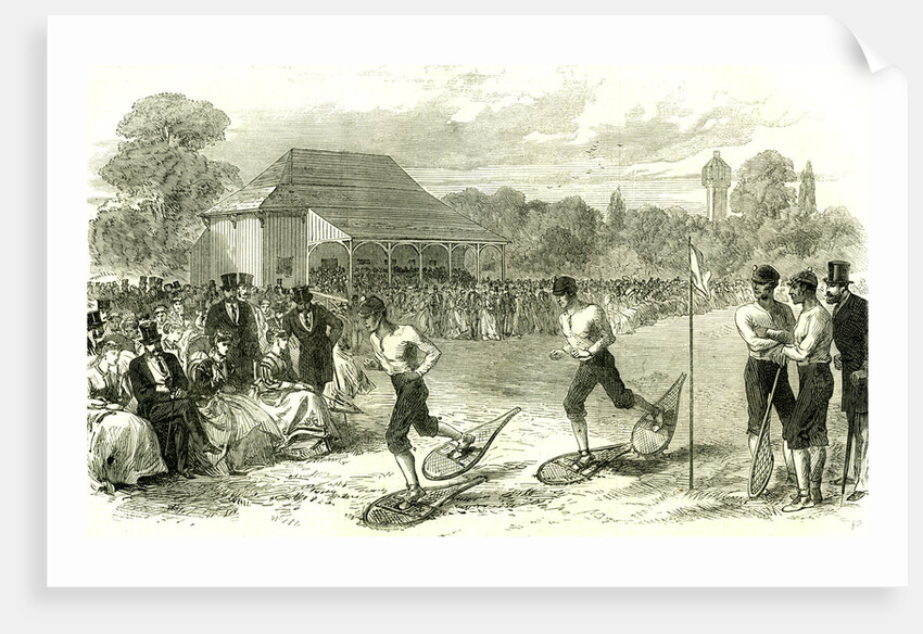 Snow-Shoe Race at the Crystal Palace London UK 1867 London Great Britain by Anonymous