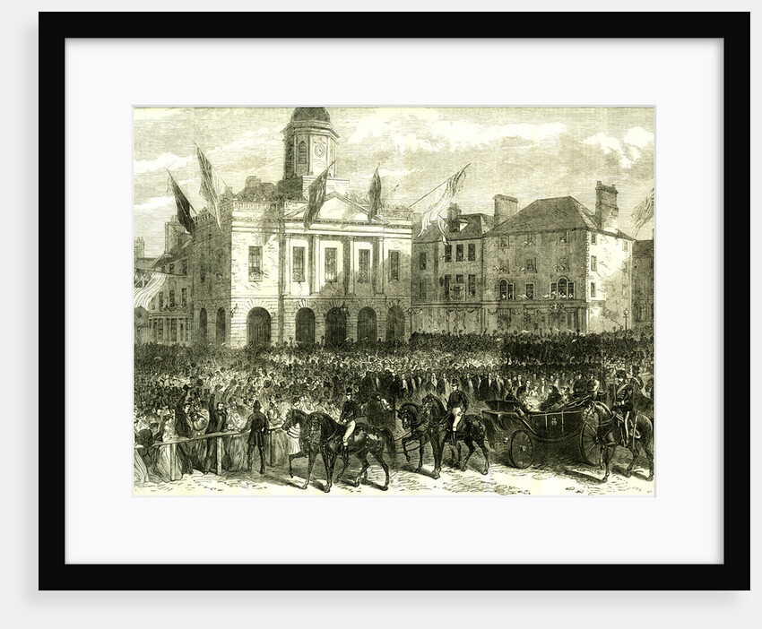 Kelso UK 1867 the Queen's Visit to the Scottish Border. Reception of Her Majesty in the Market Square Great Britain by Anonymous