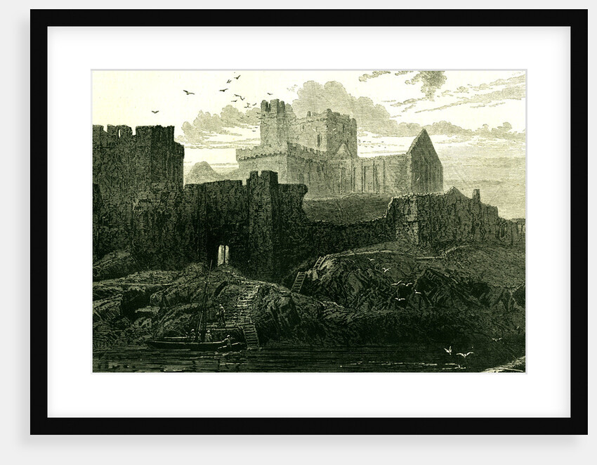 Peel Castle Isle of Man 1871 by Anonymous