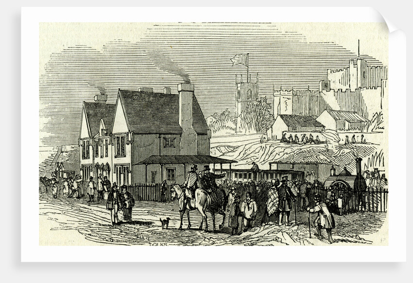 Lancaster Station UK 1846 Opening of the Lancaster and Carlisle Railway by Anonymous