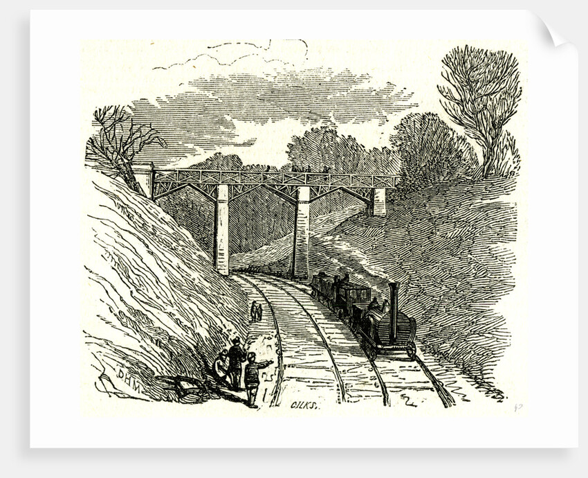 Newbiggin Bridge UK 1846 Opening of the Lancaster and Carlisle Railway by Anonymous