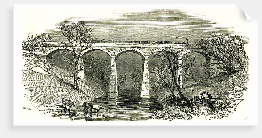 Eamont Viaduct UK 1846 Opening of the Lancaster and Carlisle Railway by Anonymous