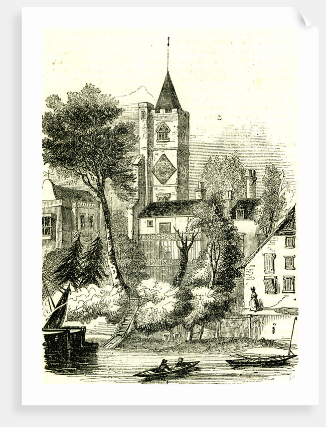 Fulham London UK 19th Century All Saints Church by Anonymous