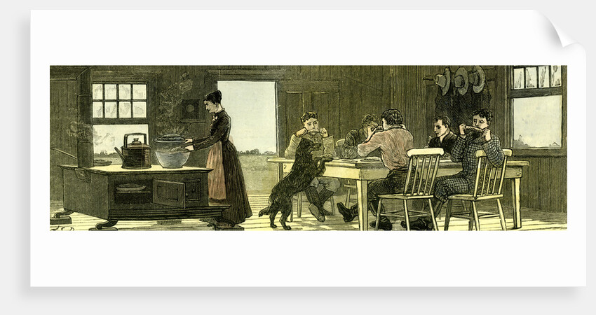 Canada Farm Life 1880 the First Kettle of Green Corn by Anonymous