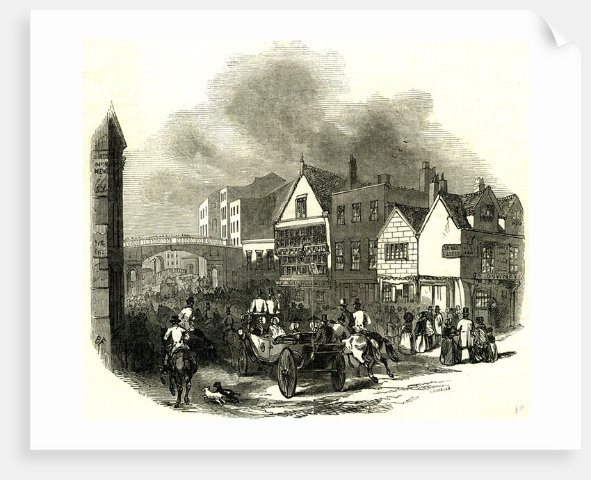 Chester UK 1846 Lower Bridge Street. The Cup Day by Anonymous