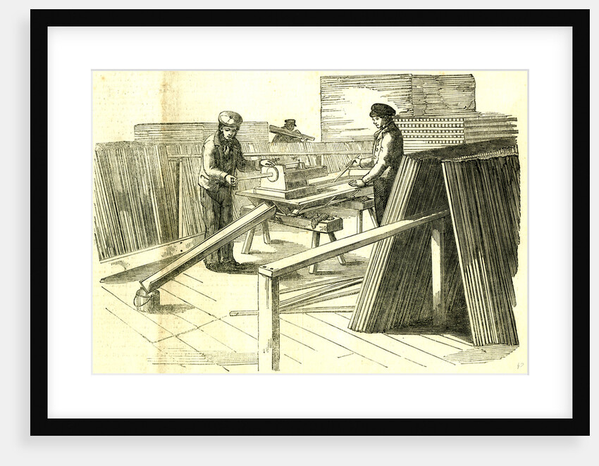 Hyde Park London 1850. Painting Machine. The Great Exhibition by Anonymous