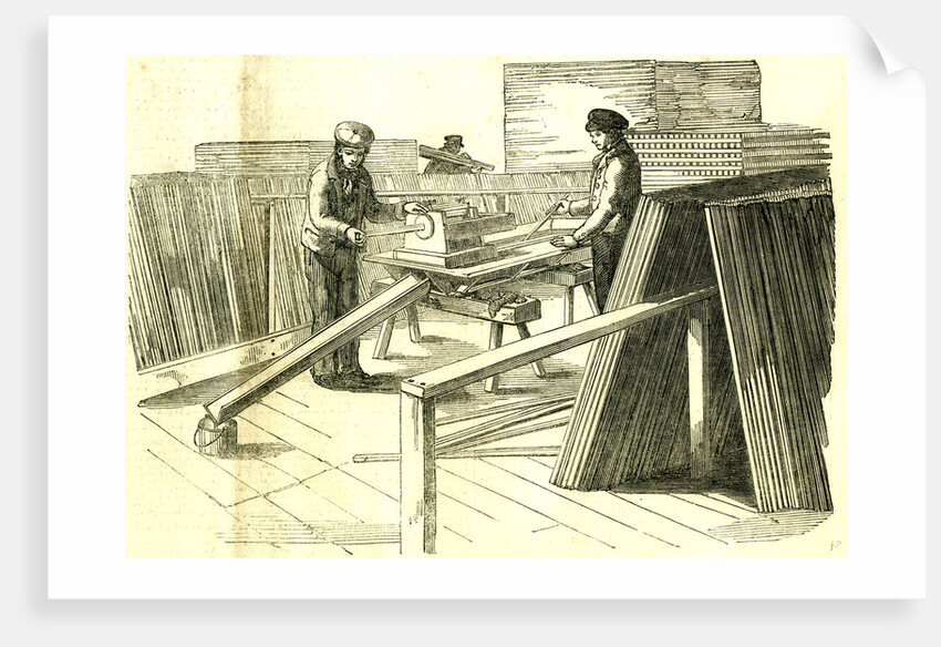 Hyde Park London 1850. Painting Machine. The Great Exhibition by Anonymous