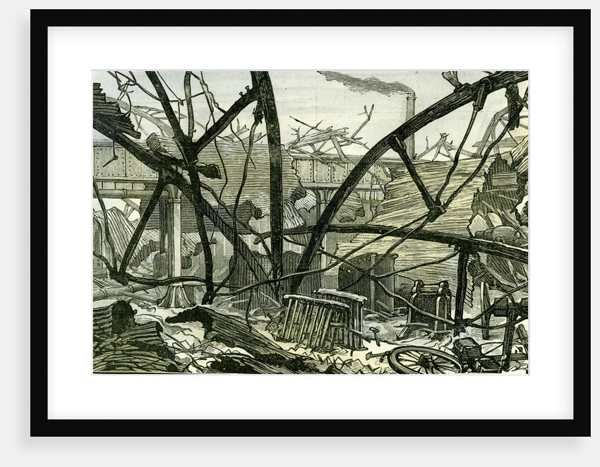 Woolwich Arsenal London 1887 Damage to the Mounting Shed Carriage Factory by Anonymous