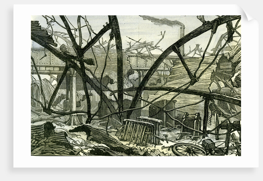 Woolwich Arsenal London 1887 Damage to the Mounting Shed Carriage Factory by Anonymous