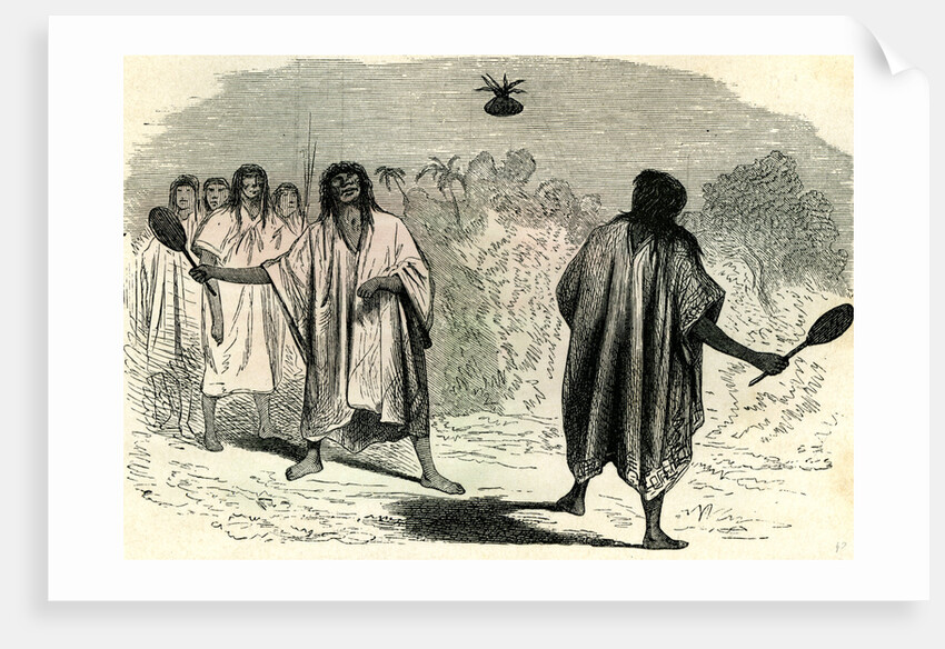 Ball Game with the Conibos Peru 1869 by Anonymous