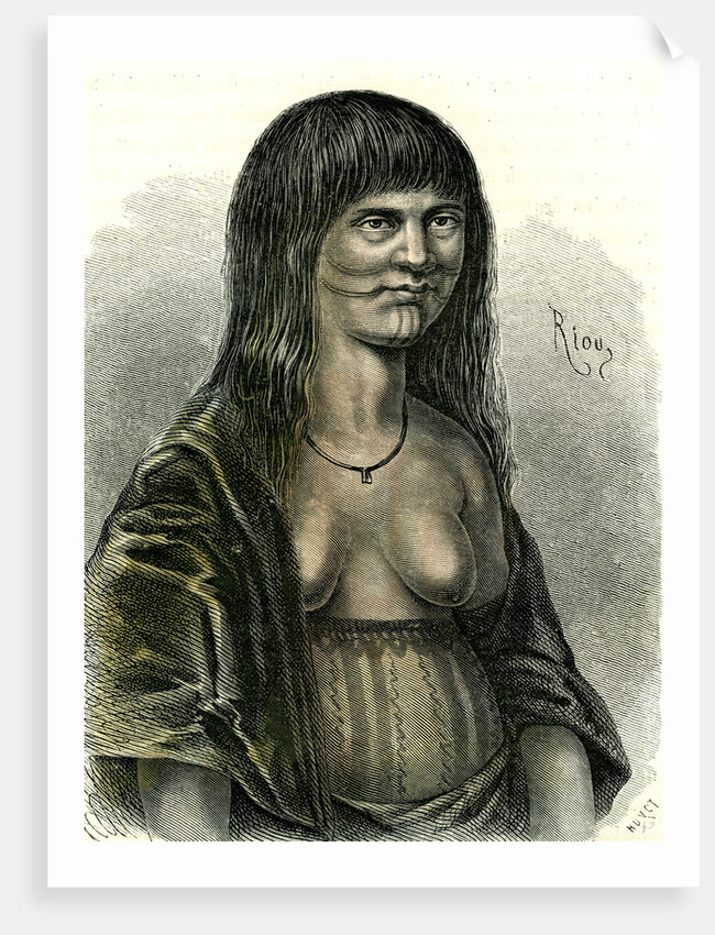 Sipibo Woman Peru 1869 by Anonymous