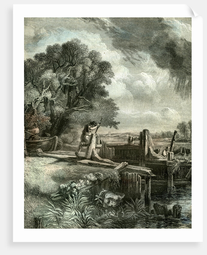 Flood Gates Sluice UK 1848 by Anonymous