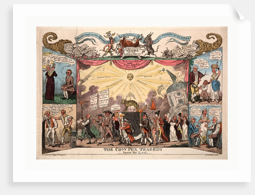 The cowpox tragedy by George Cruikshank