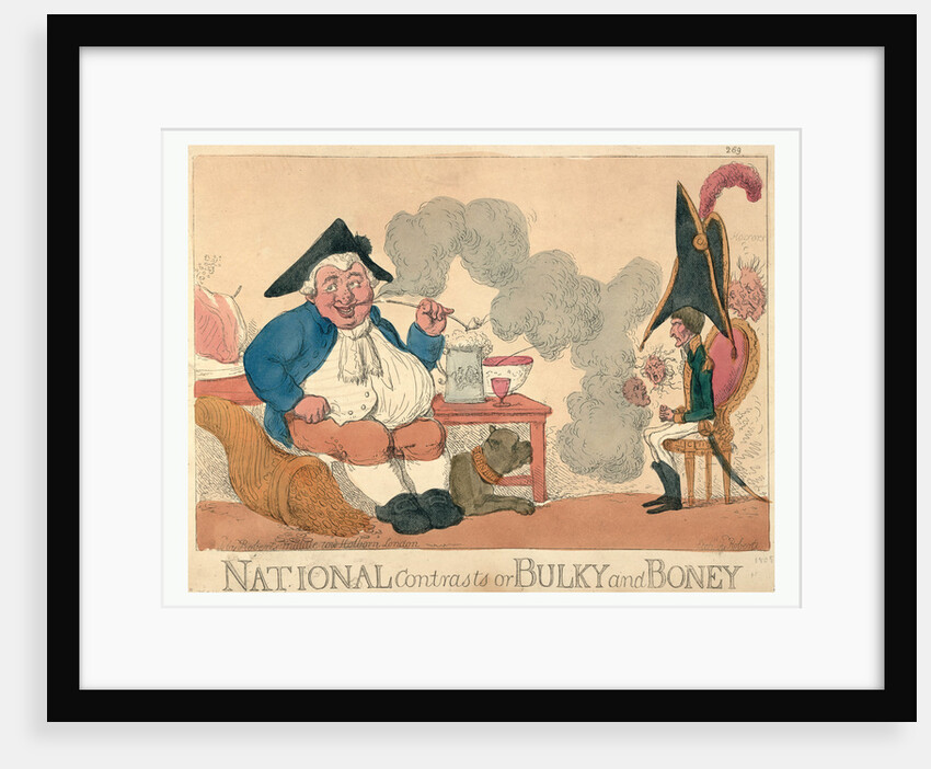 National contrasts or Bulky and Boney by Anonymous