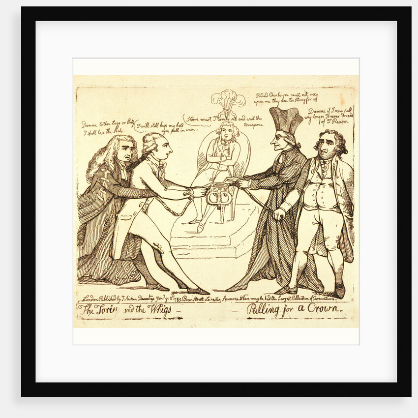 The Tories and the Whigs pulling for a crown by Anonymous