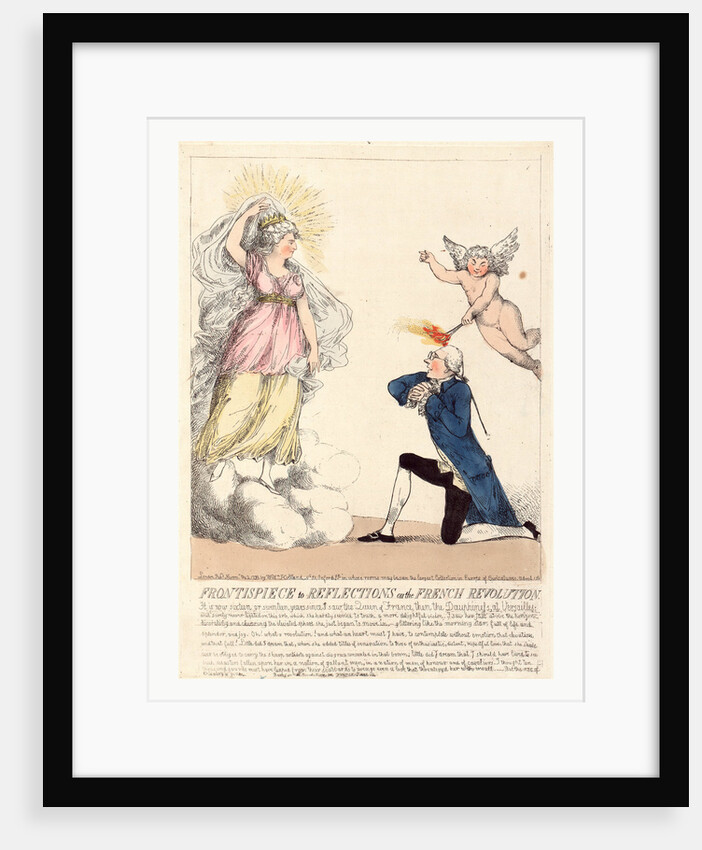 Frontispiece to Reflections on the French revolution by Anonymous