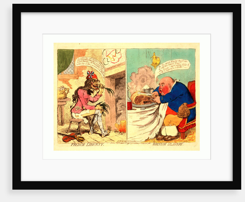 French liberty British slavery by James Gillray