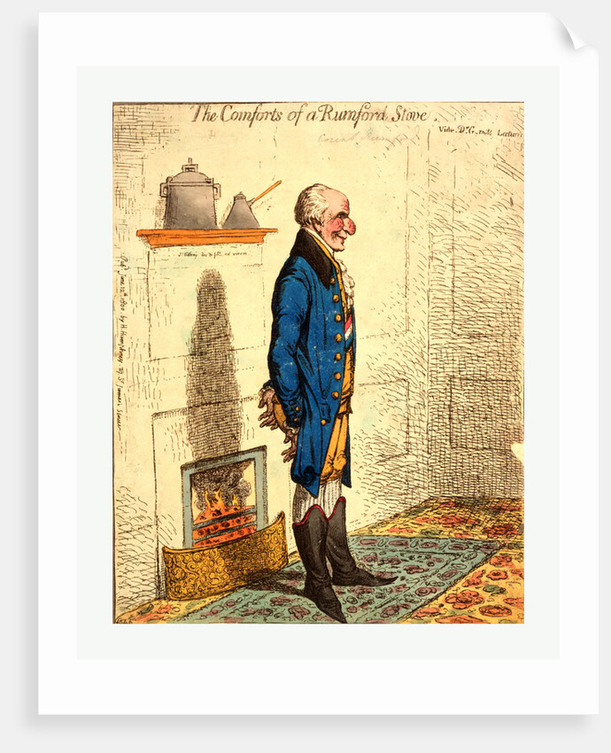 The comforts of a Rumford stove Vide Dr. G-rn-ts lectures / by James Gillray