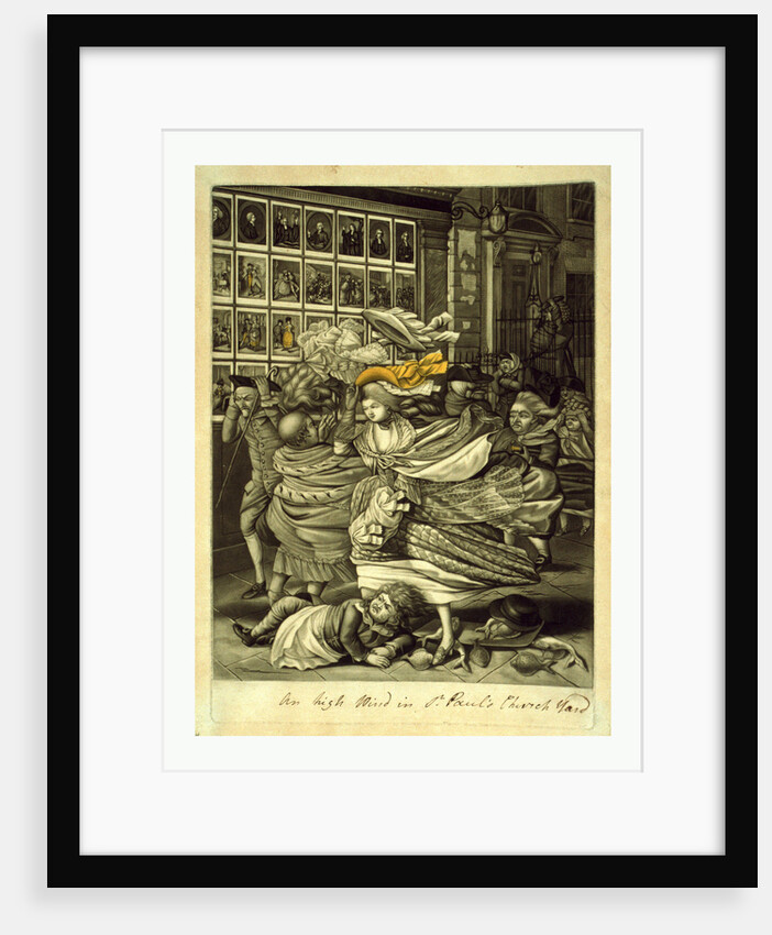 An high wind in St. Paul's Church yard by Anonymous