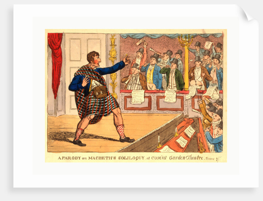 A parody on Macbeth's soliloquy at Covent Garden Theatre by Anonymous