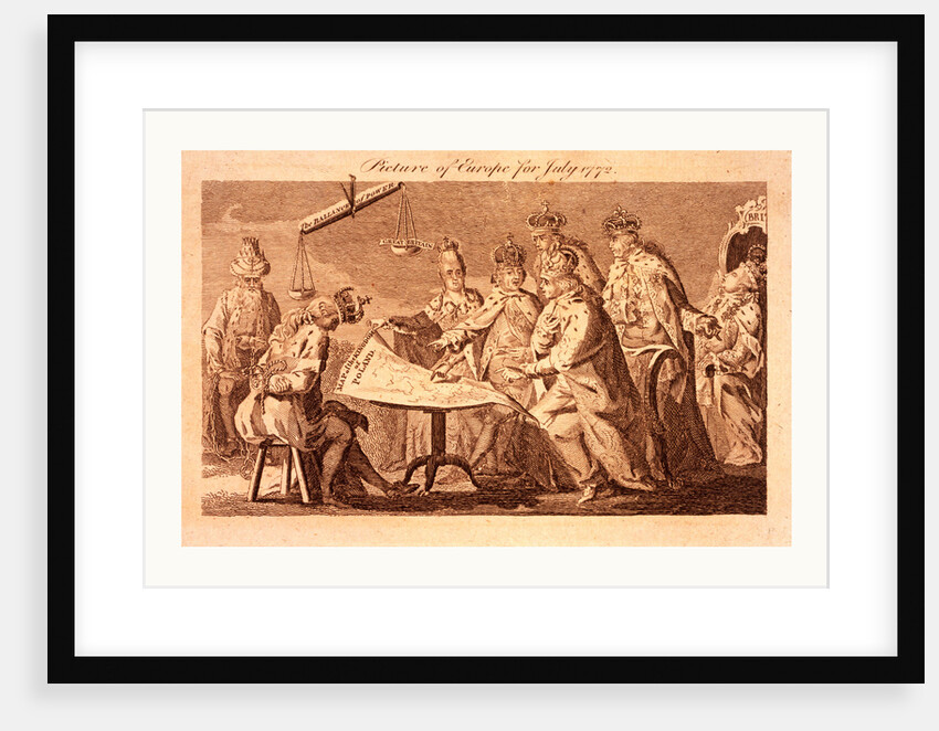 Picture of Europe for July 1772 by Anonymous