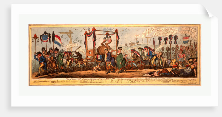 The funeral procession of the rump by George Cruikshank
