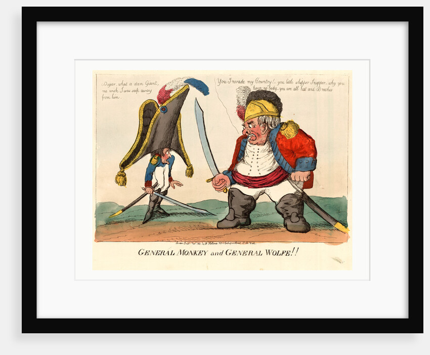 General Monkey and General Wolfe by William Holland