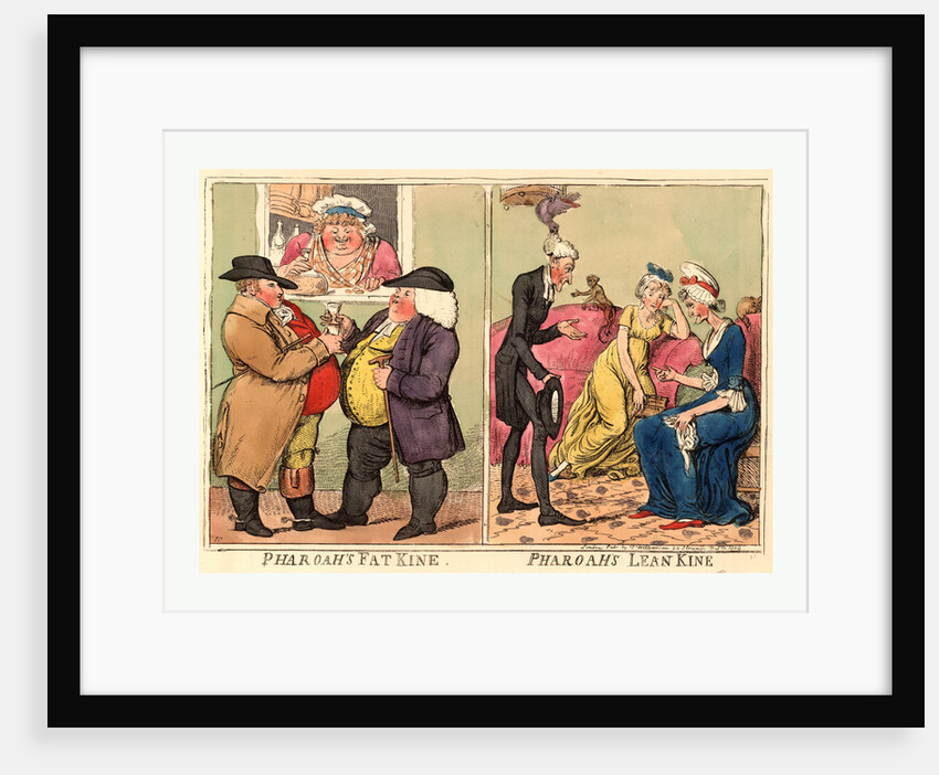 Pharoah's fat kine, pharoah's lean kine by Isaac Cruikshank