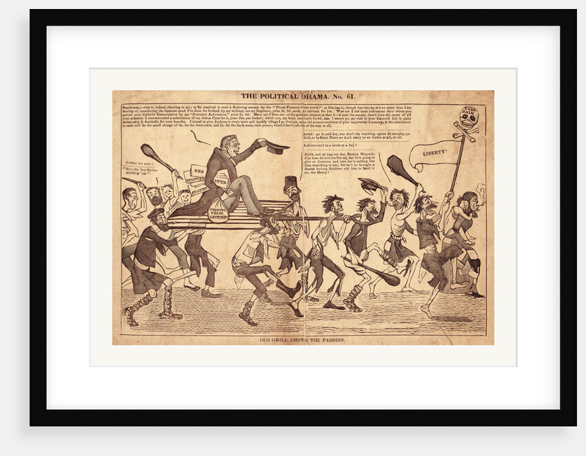 The political drama. No. 61. Old grill among the paddies by Anonymous
