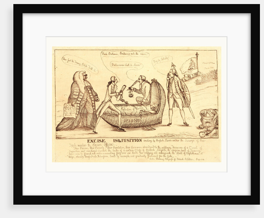 Excise inquisition erecting by English slaves under the scourge of their task-masters the excise officers by William Dent