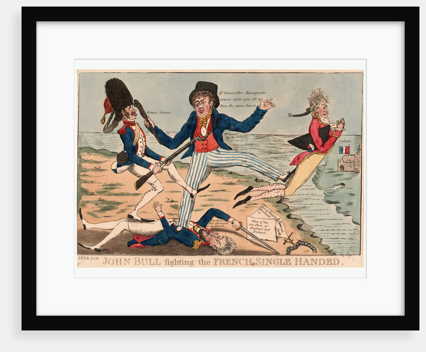 John Bull fighting the French single handed by Anonymous
