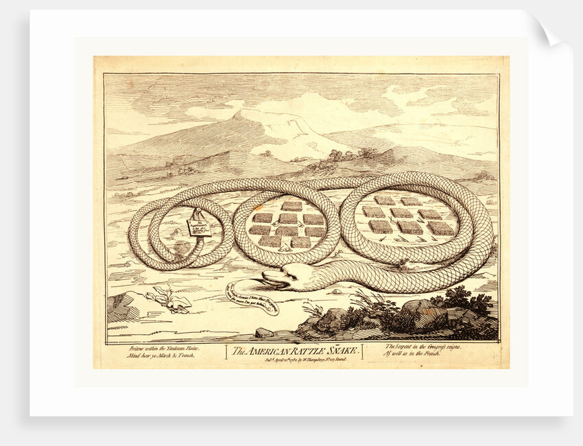 The American rattle snake by Anonymous