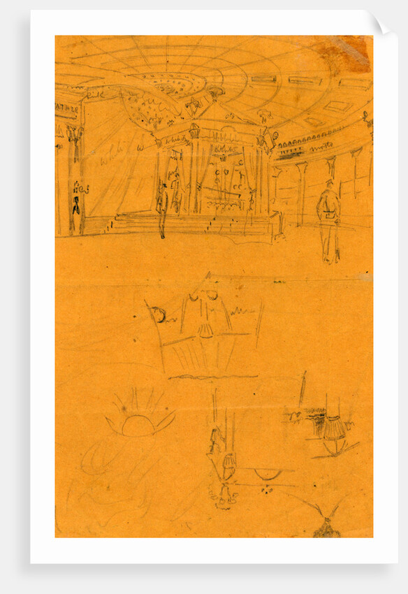 Two soldiers keep watch over Lincoln's casket in Springfield by Anonymous