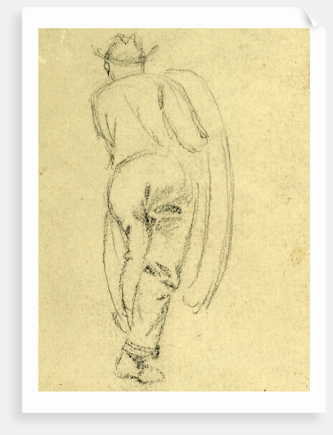 Full length rear view of man by Anonymous