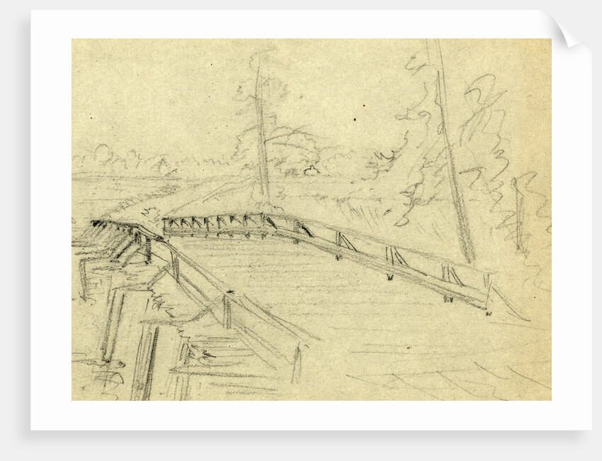 A bridge across a river by Anonymous