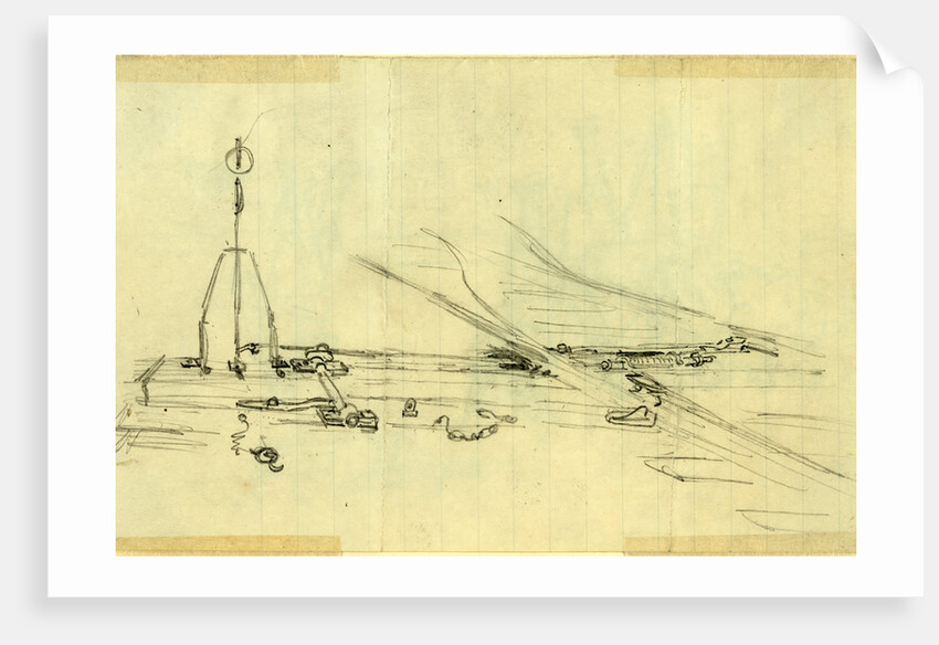 Switch on a railroad track by Anonymous