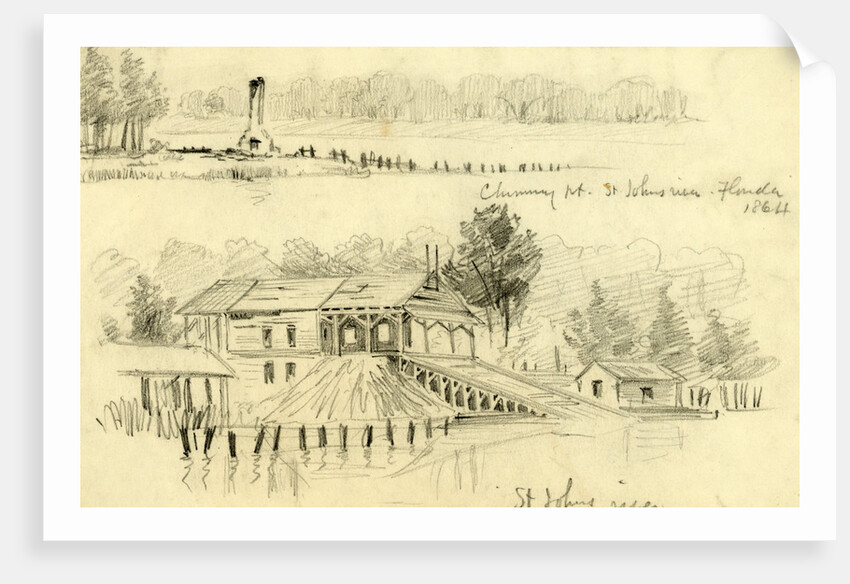 Chimney Pt. St. Johns river, Florida by Anonymous