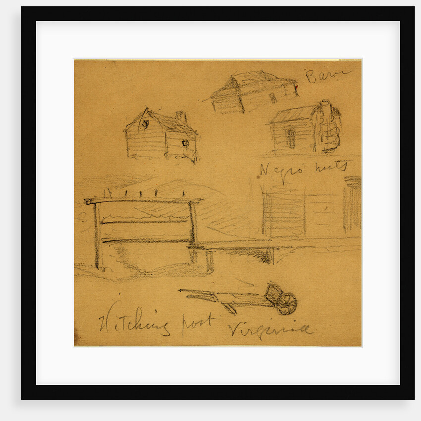 Hitching post, Virginia by Anonymous