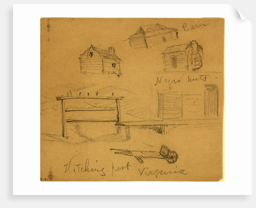 Hitching post, Virginia by Anonymous