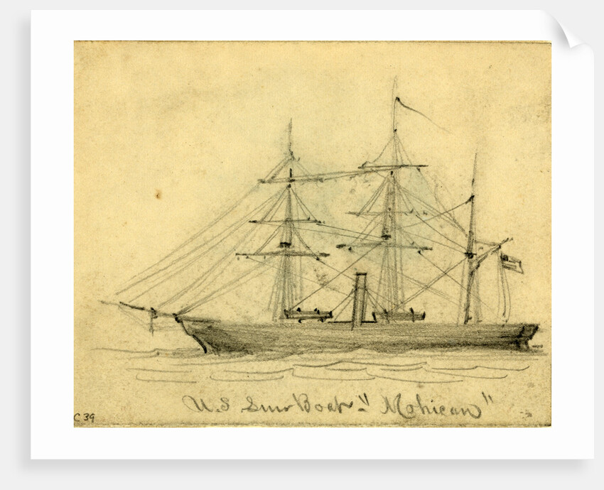 U.S. Gun Boat Mohican by Anonymous