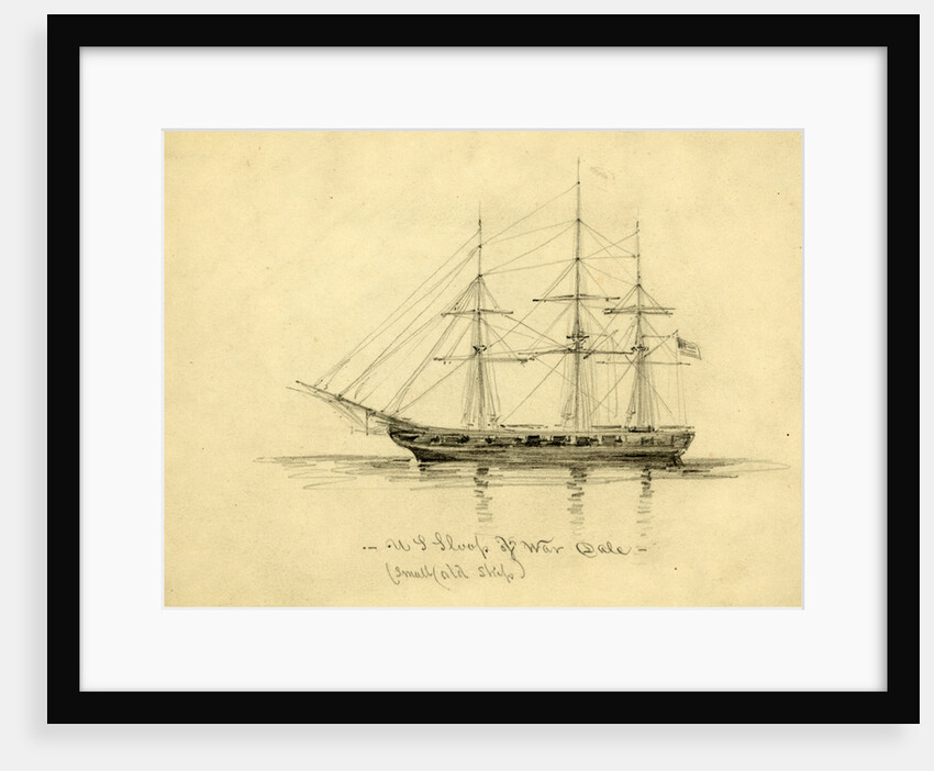 U.S. Sloop of War Dale by Alfred R Waud