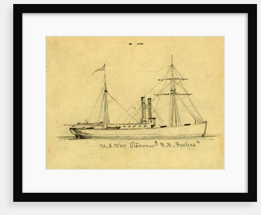 U.S. War Steamer R.B. Forbes by Alfred R Waud