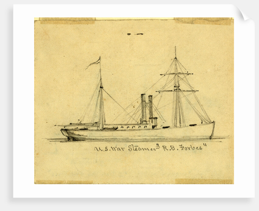 U.S. War Steamer R.B. Forbes by Alfred R Waud