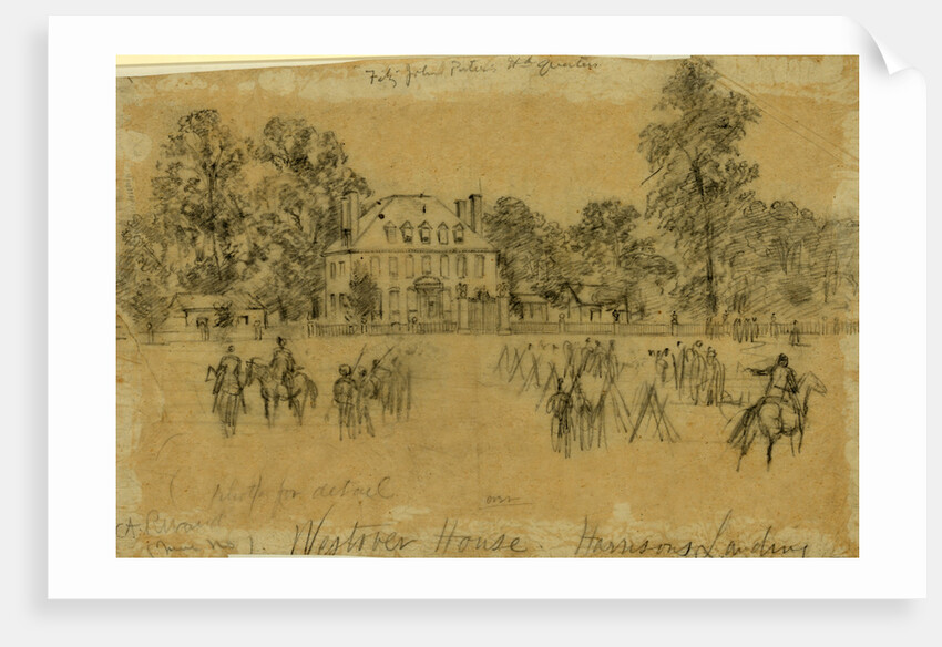 Fitz-John Porter's Hdquarters by Alfred R Waud