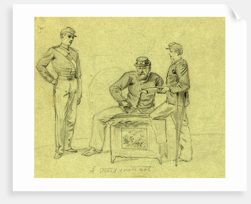 A street contrast by Alfred R Waud