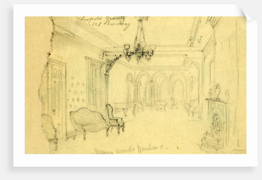 Mayor Woods parlor by Alfred R Waud