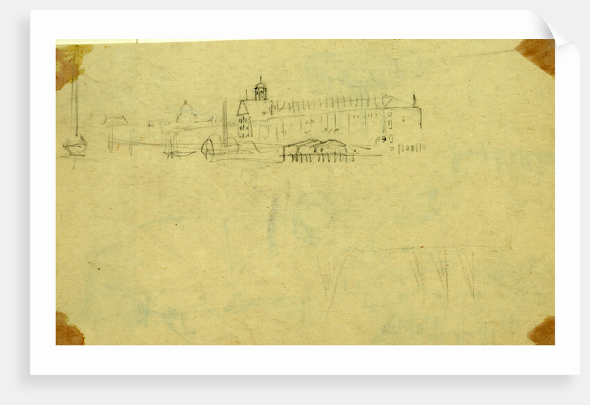 Unidentified city view, capitol done in distance by Alfred R Waud