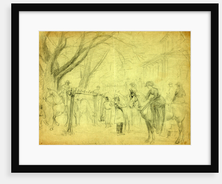 The hitching post, Va by Alfred R Waud